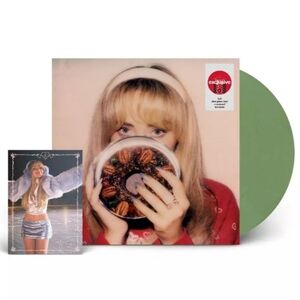 NEW Sabrina Carpenter – Fruitcake Recipe Olive Green w Postcard Holiday